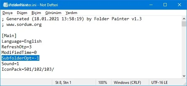 رنگ&zwnj;بندی فولدرها با Folder Painter