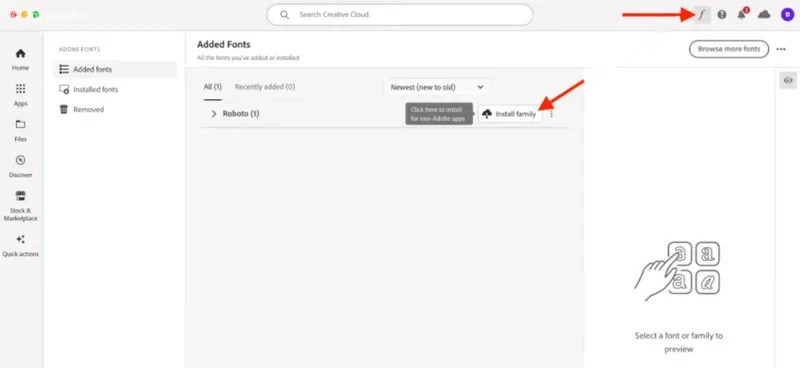 حل مشکل عدم نمایش فونتهای ادوبی (Adobe fonts) در فیگما