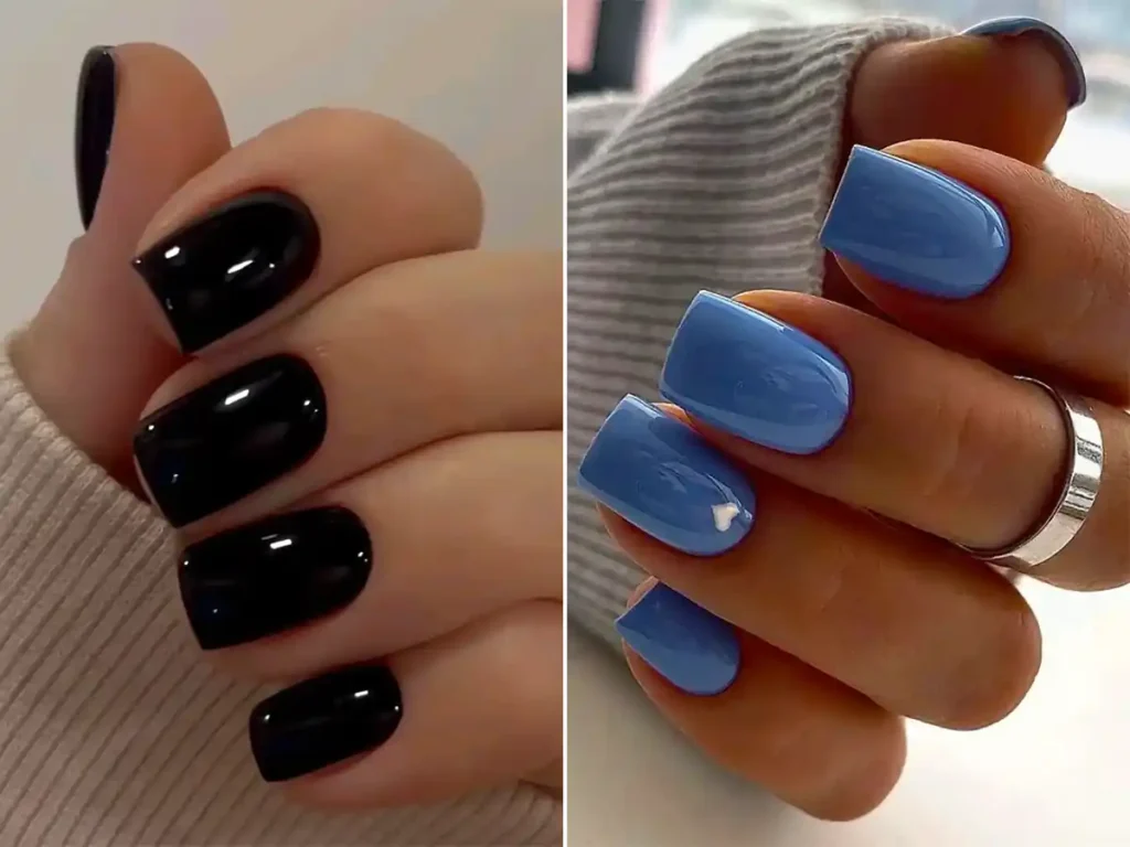 کاشت ناخن مربعی کوتاه