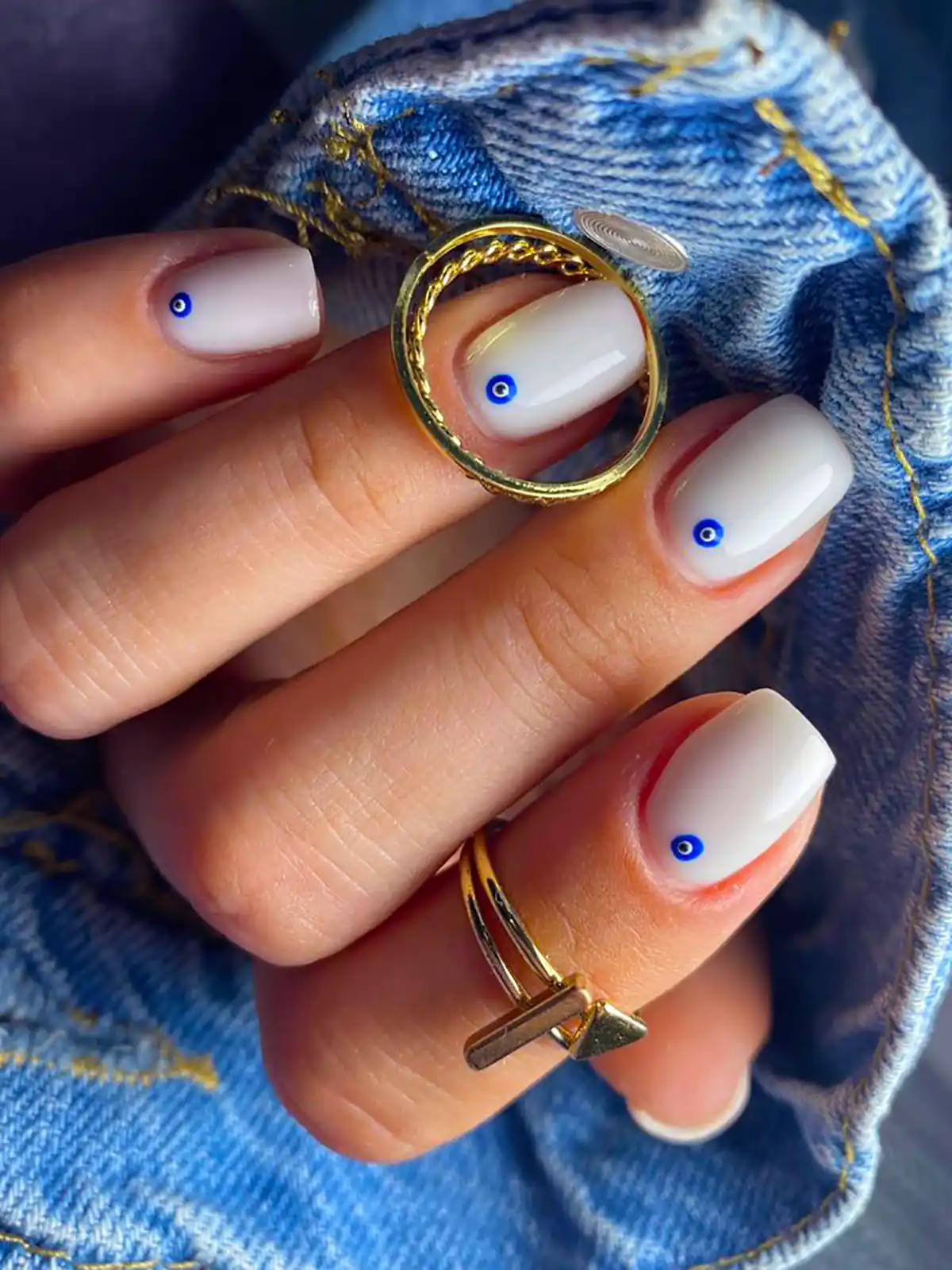 کاشت ناخن مربعی کوتاه