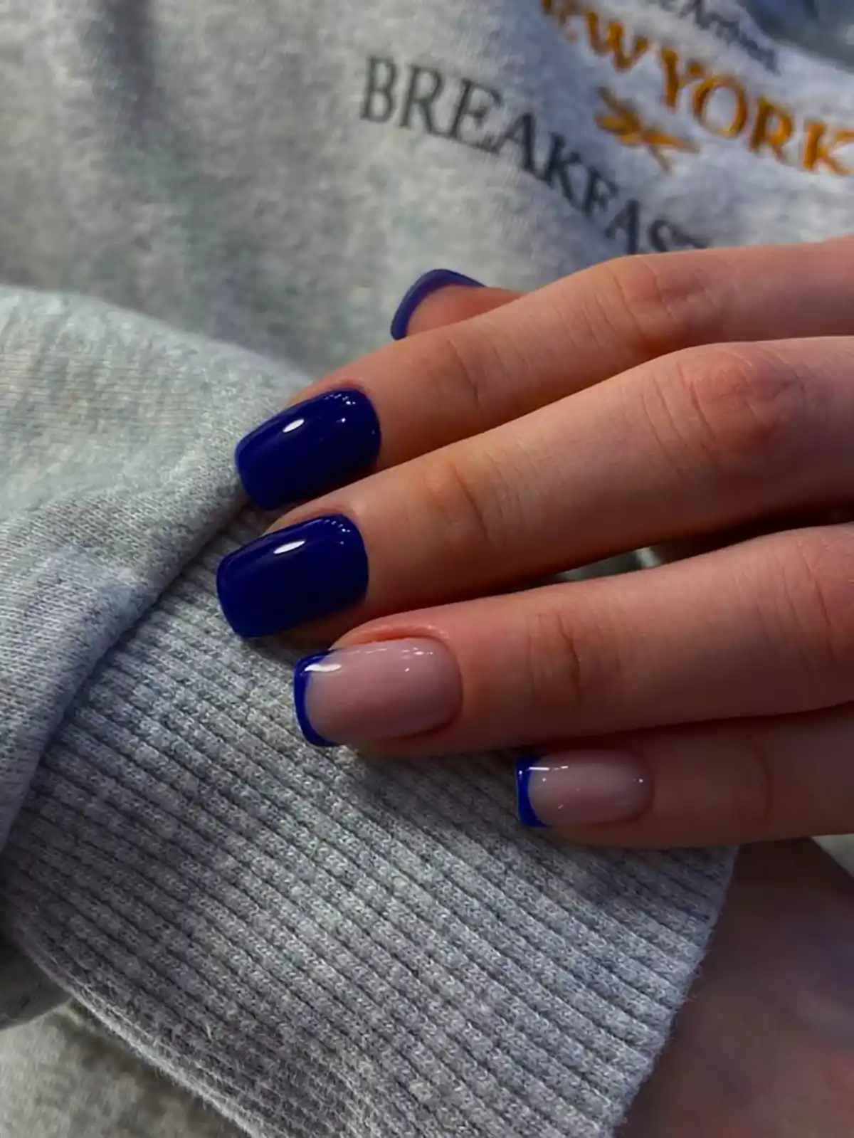 کاشت ناخن مربعی کوتاه