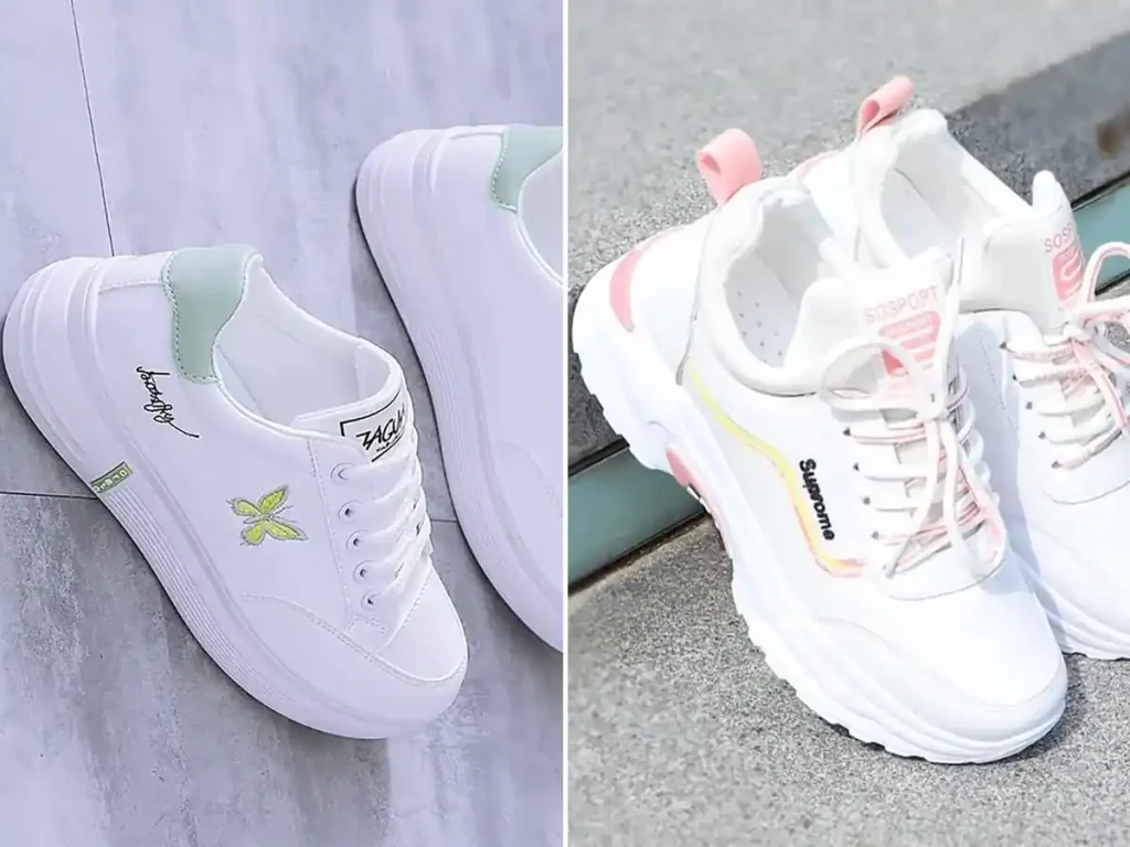 کتونی سفید شیک و راحت