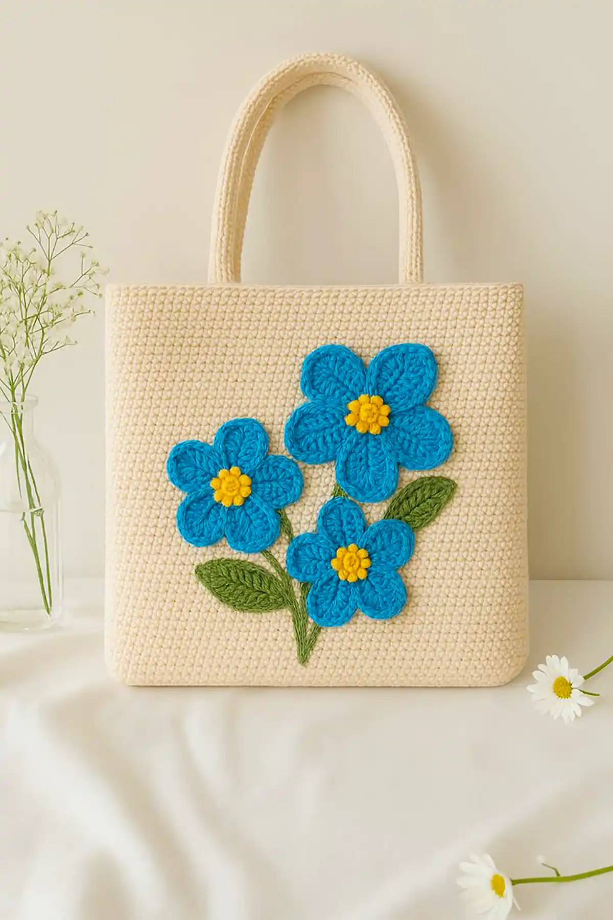 کیف بافتنی زیبا و جذاب