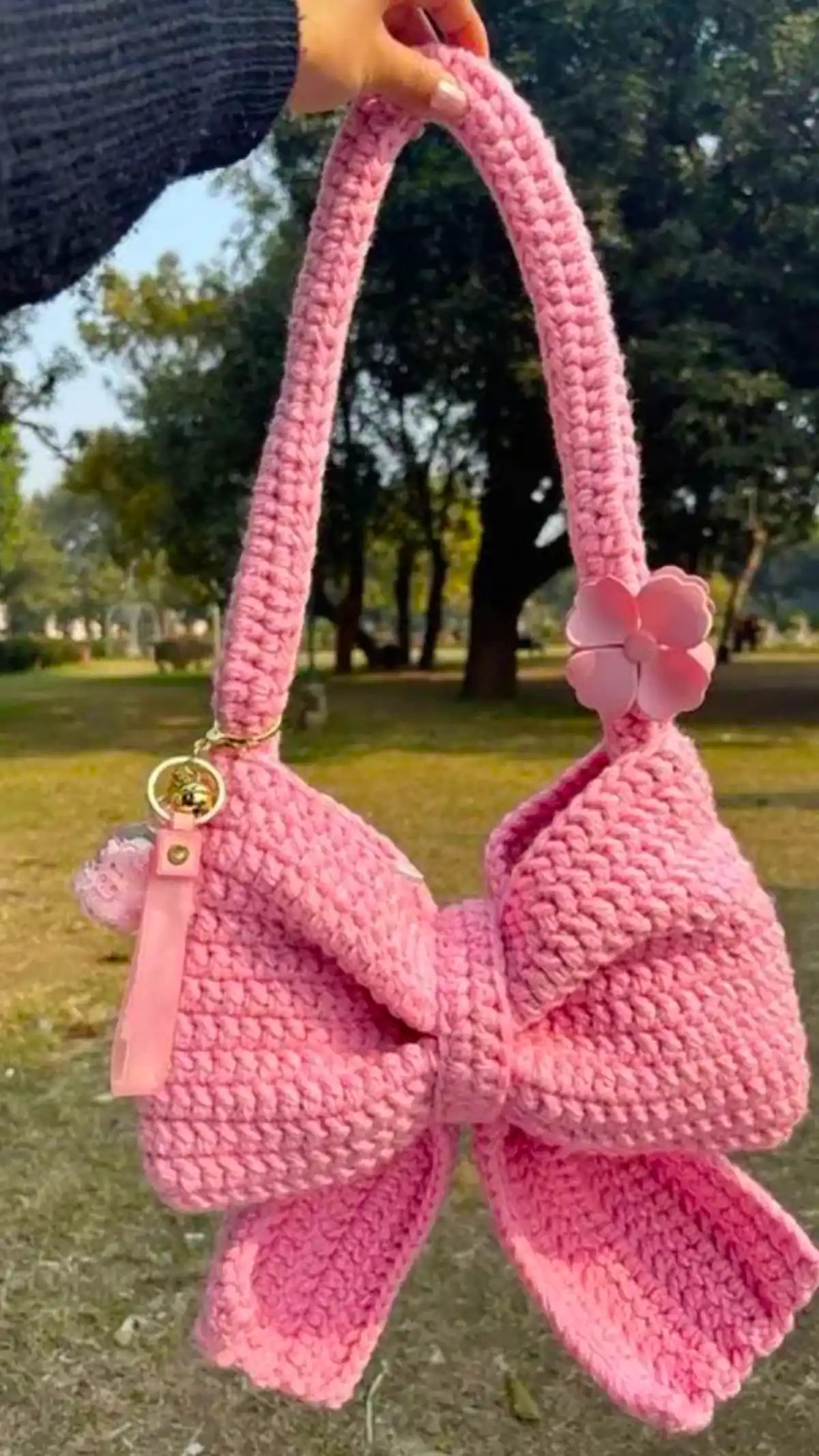 کیف بافتنی زیبا و جذاب