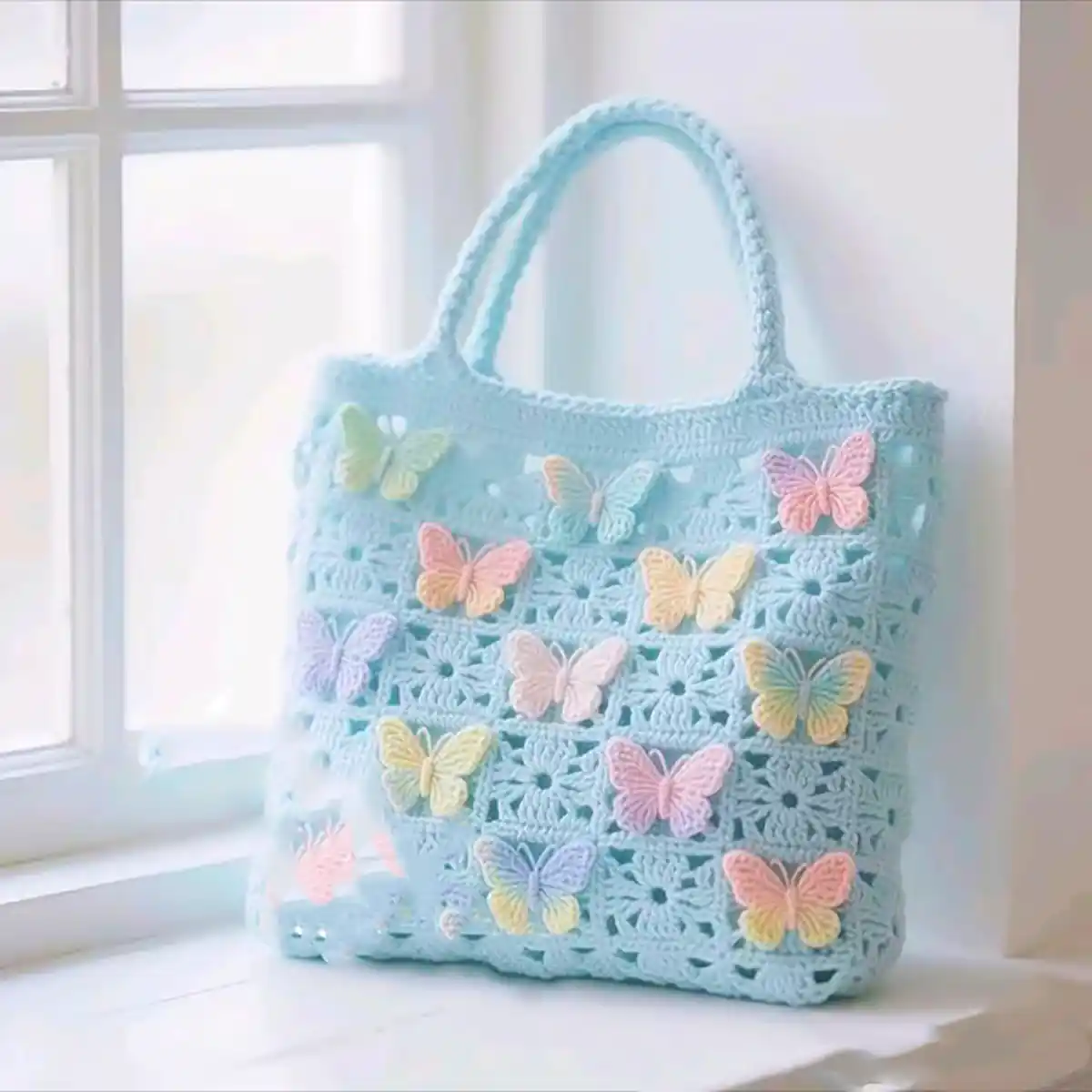 کیف بافتنی زیبا و جذاب