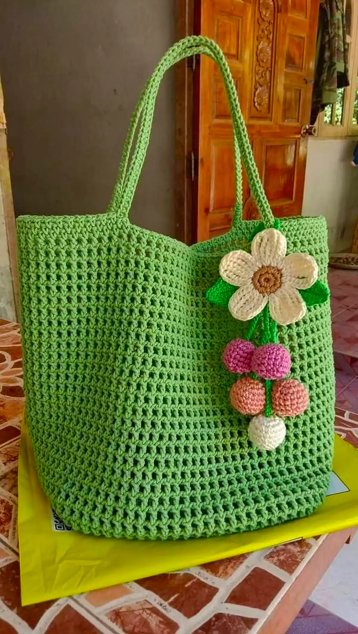 کیف بافتنی زیبا و جذاب