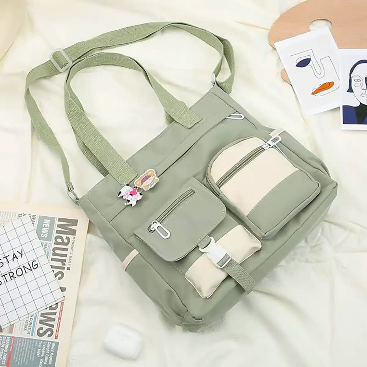 کیف پارچه جا دار دخترانه