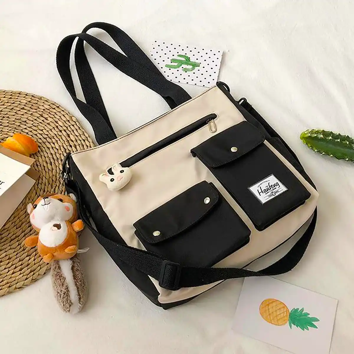 کیف پارچه جا دار دخترانه