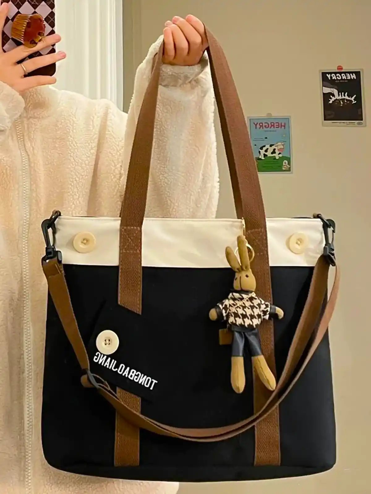 کیف پارچه ای دوشی زنانه