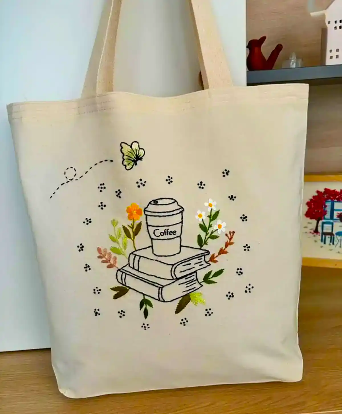 کیف پارچه ای گلدوزی شده زیبا