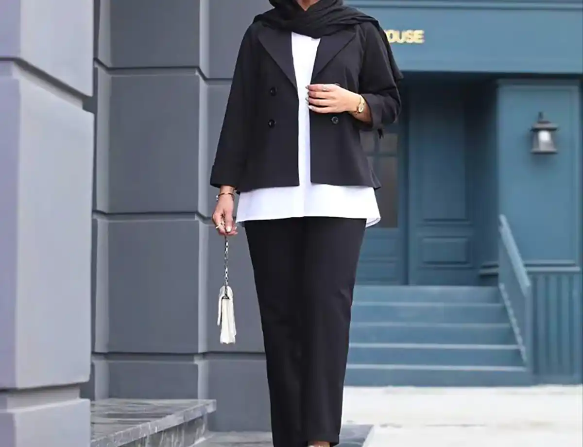 کت مشکی زنانه لاکچری