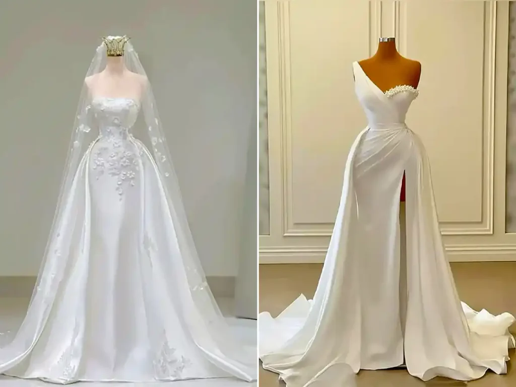 لباس عروس اروپایی ساده