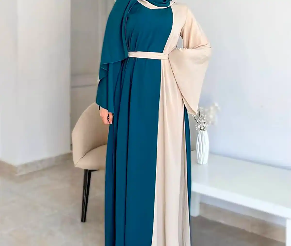 مانتو عبایی رنگی ترند