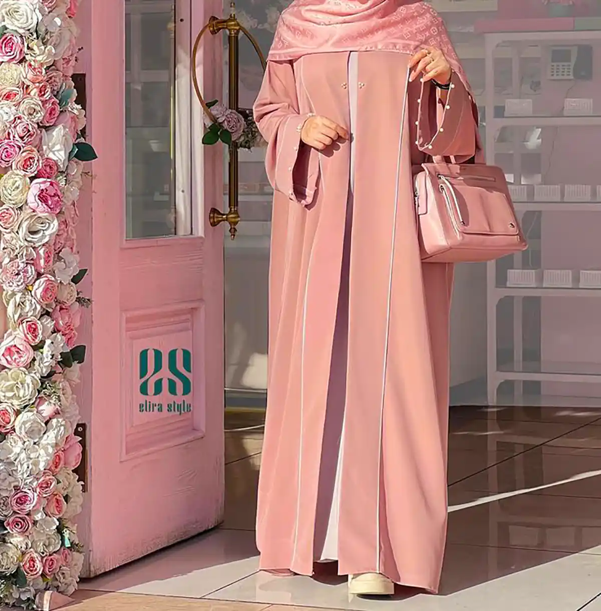 مانتو عبایی رنگی ترند