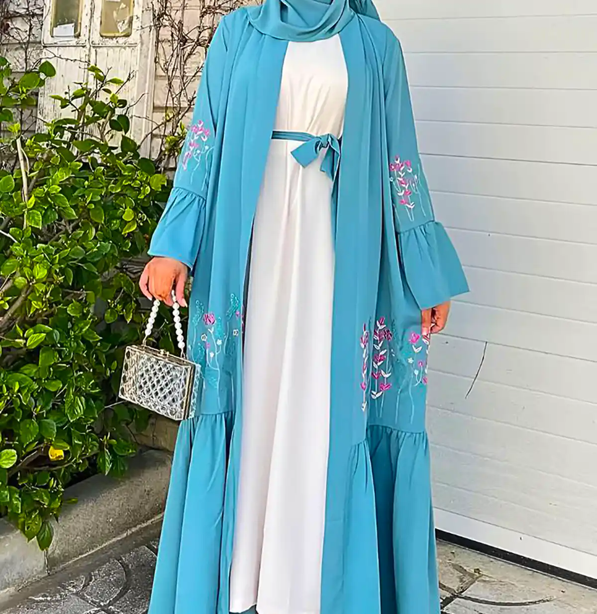 مانتو عبایی رنگی ترند