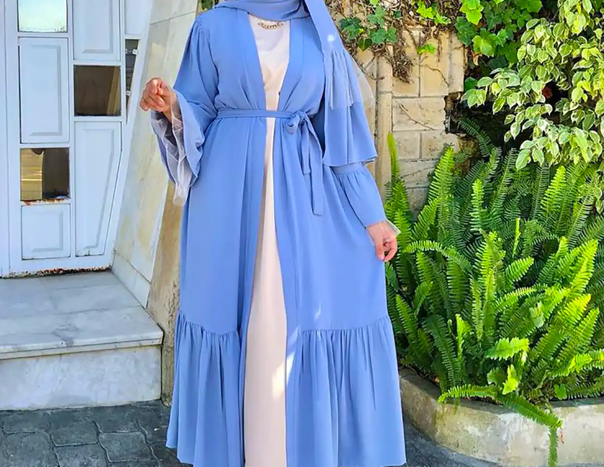 مانتو عبایی رنگی ترند