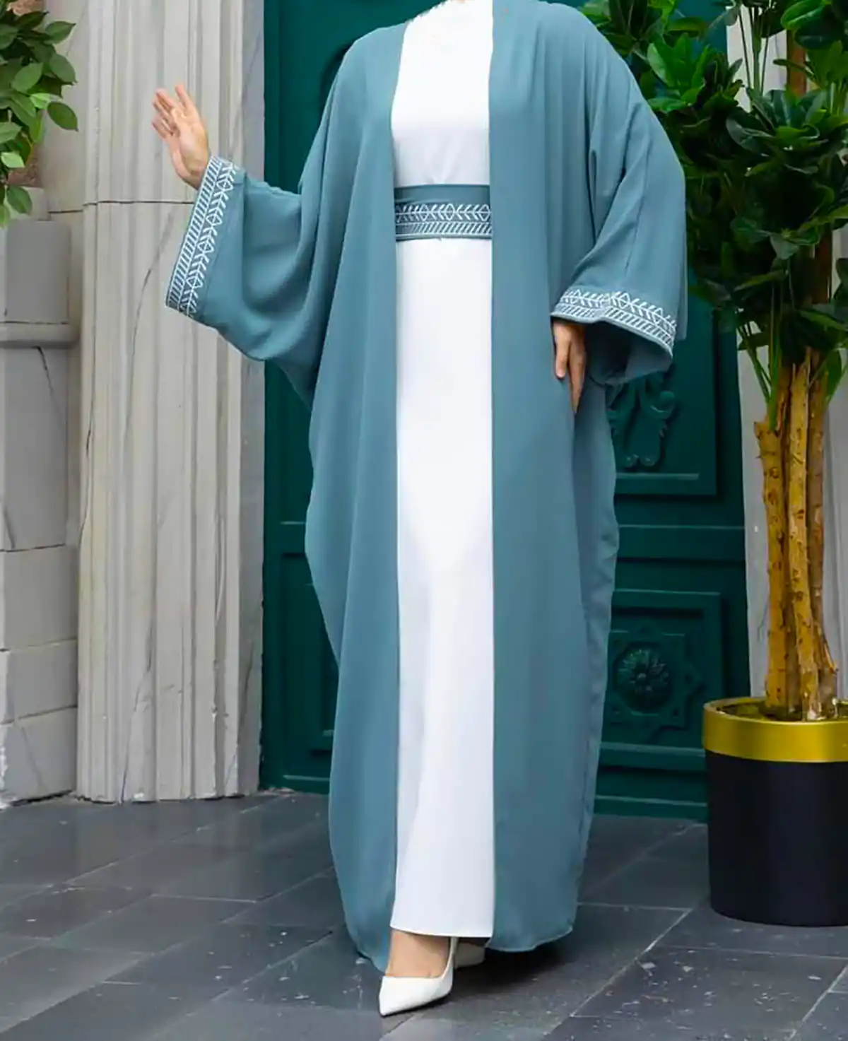 مانتو عبایی رنگی ترند