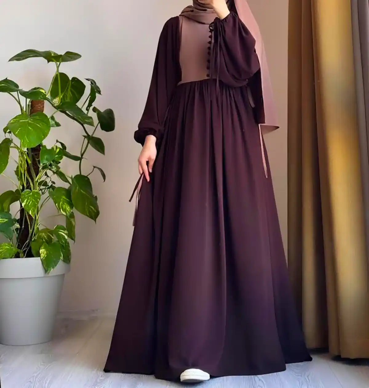 مانتو بلند عبایی زیبا