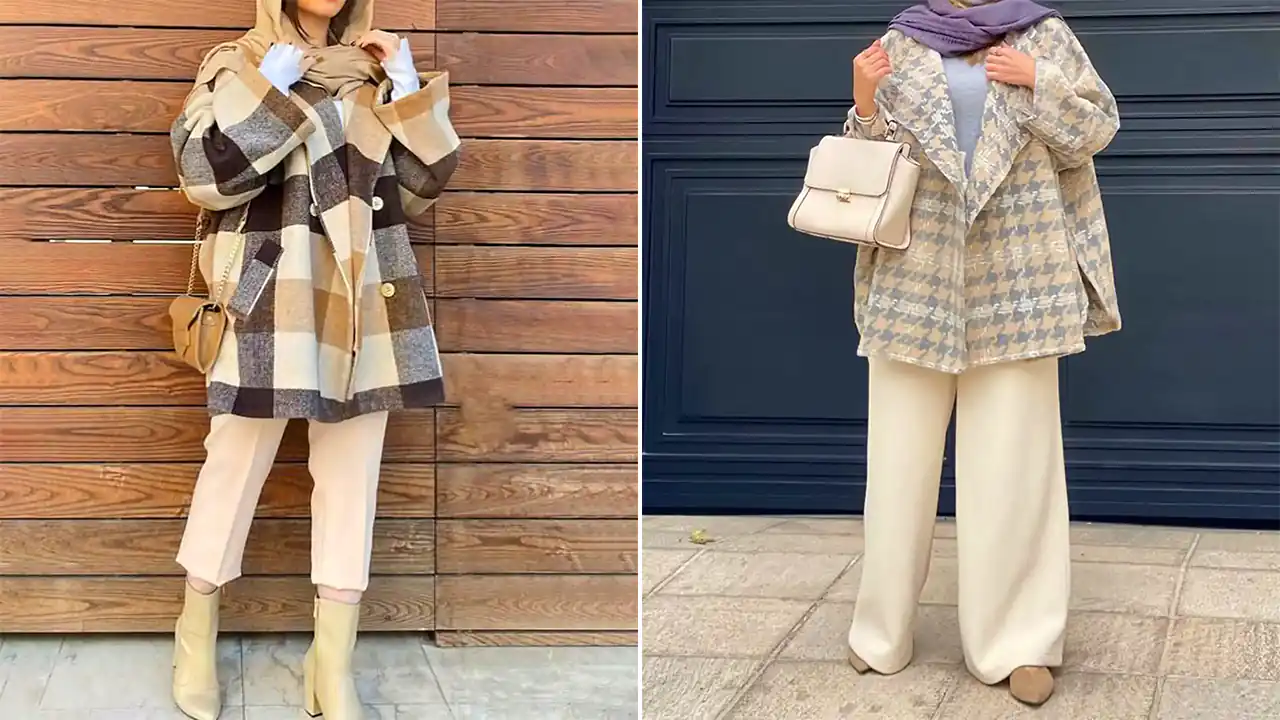 مانتو چهار خانه زنانه