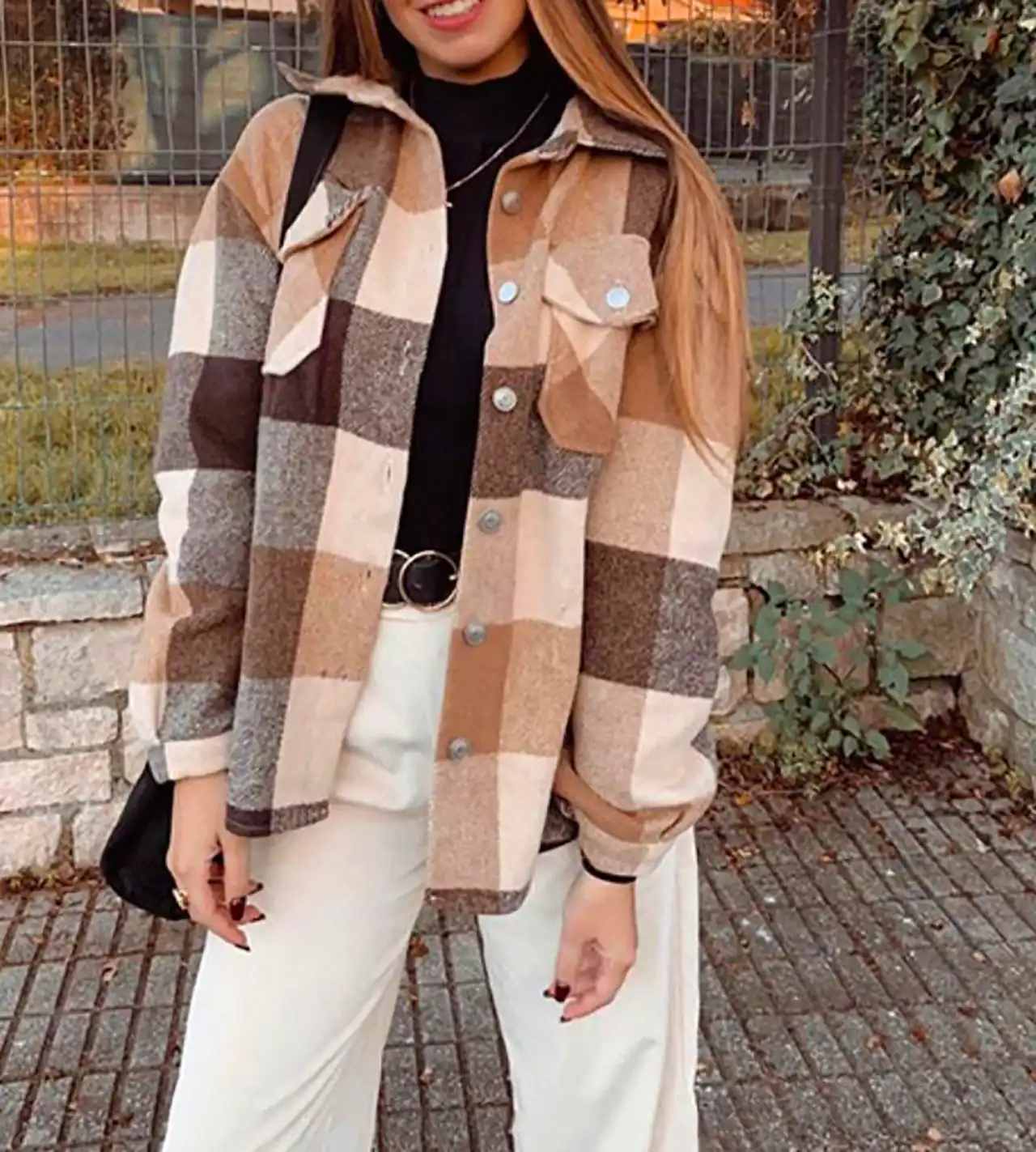 مانتو چهار خانه زنانه