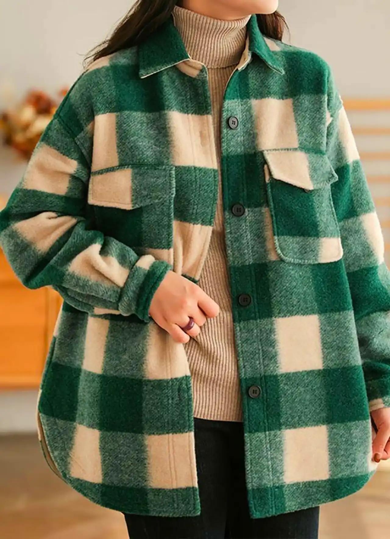 مانتو چهار خانه زنانه