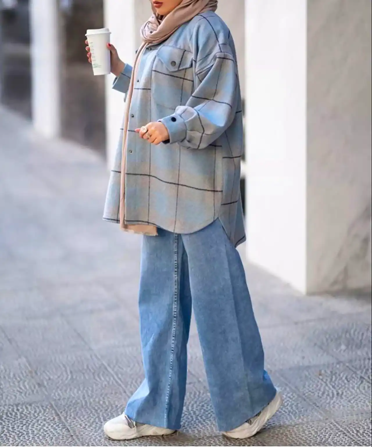 مانتو چهار خانه زنانه