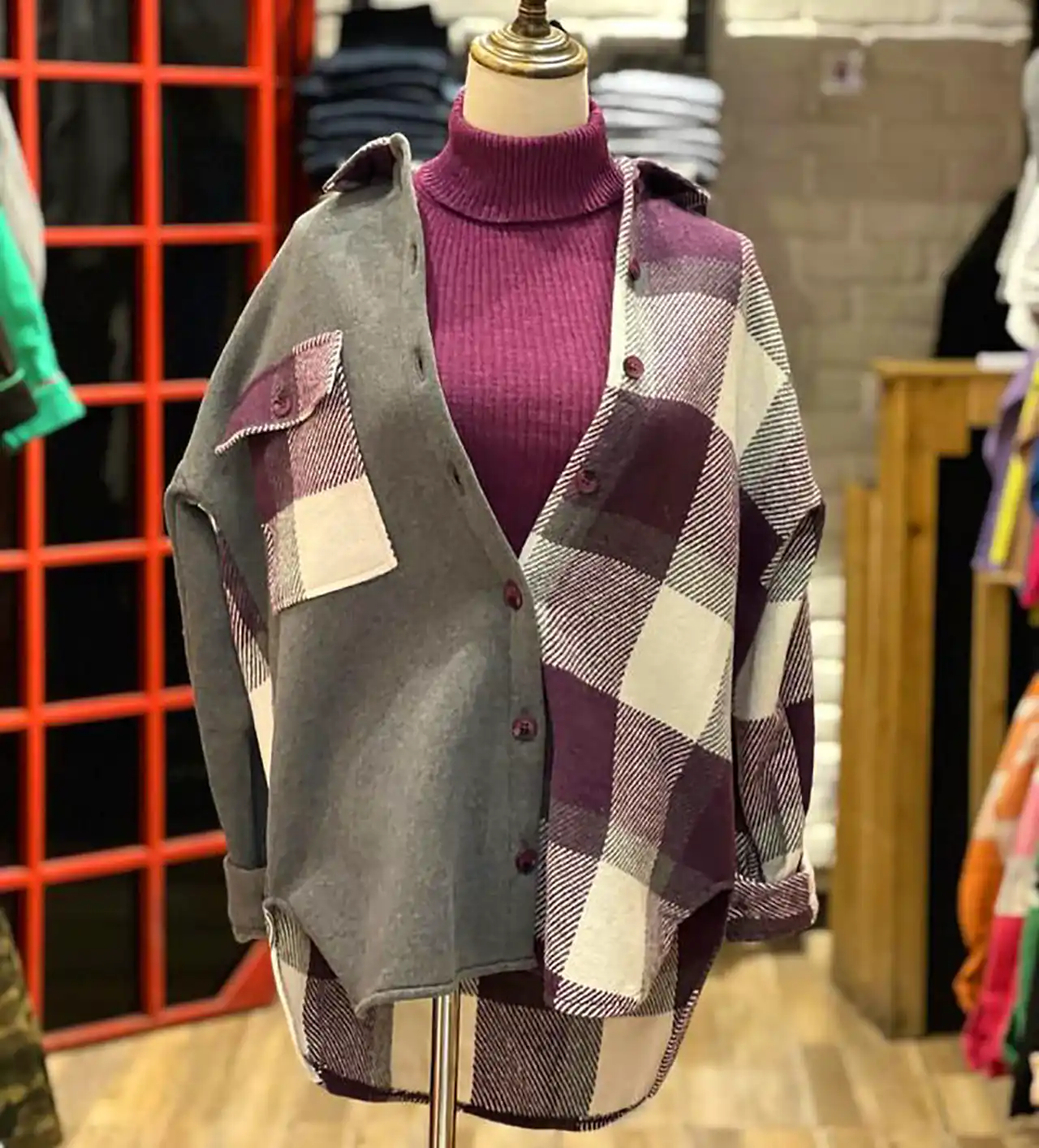 مانتو چهار خانه زنانه