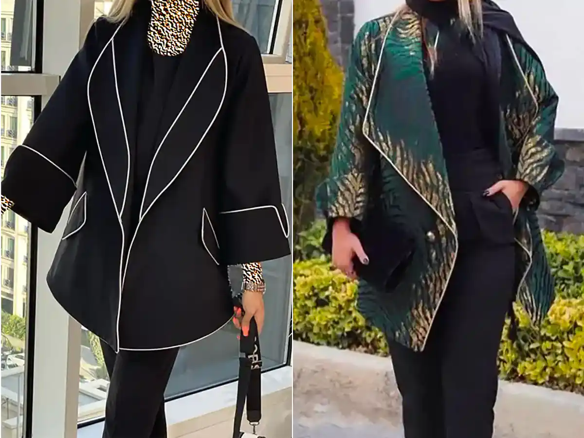 مانتو ژاکارد مجلسی شیک