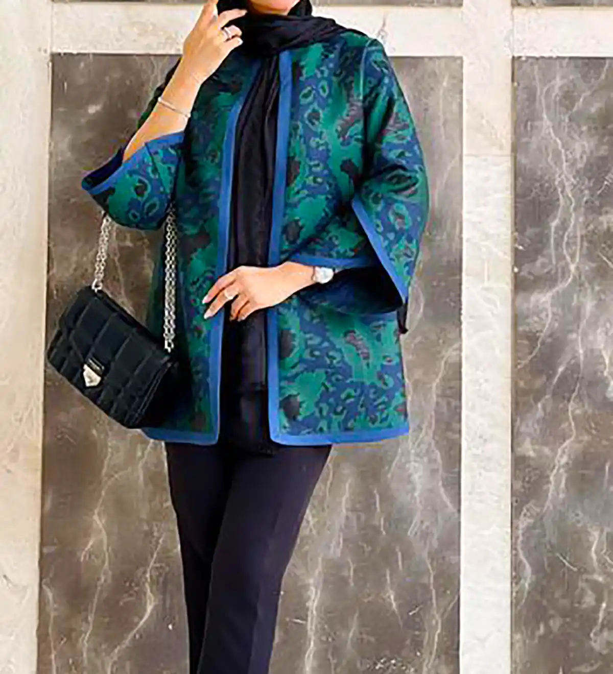 مانتو ژاکارد مجلسی شیک