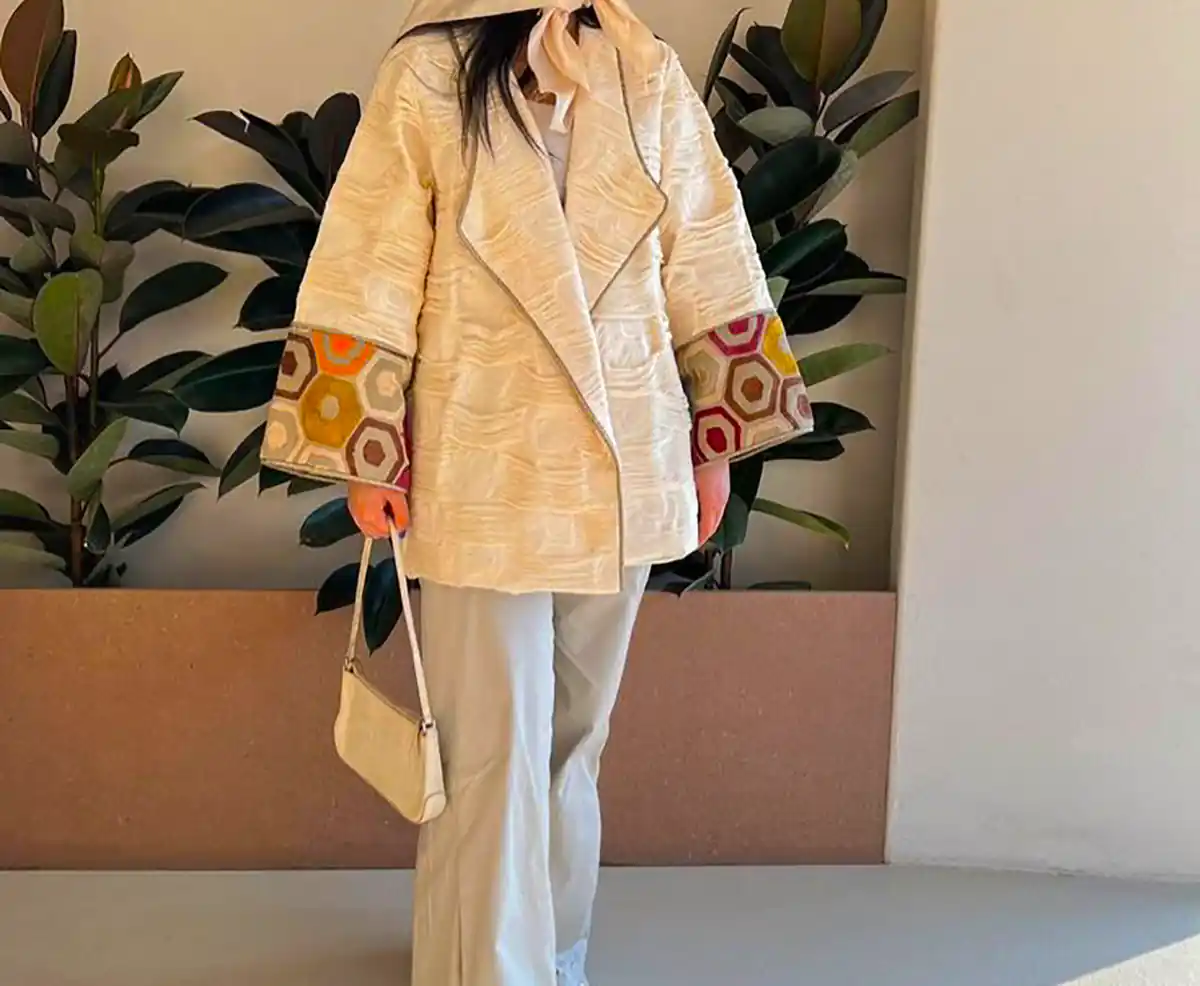 مانتو ژاکارد مجلسی شیک