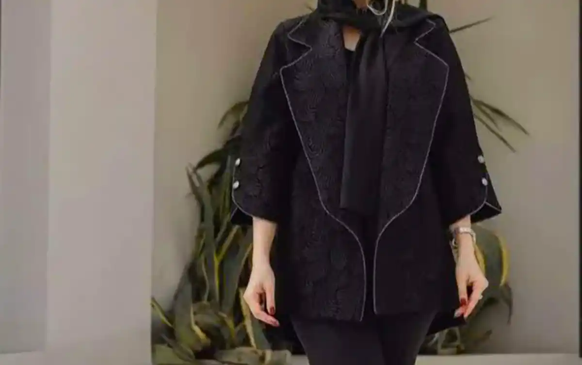 مانتو کتی سوزن دوزی شده شیک