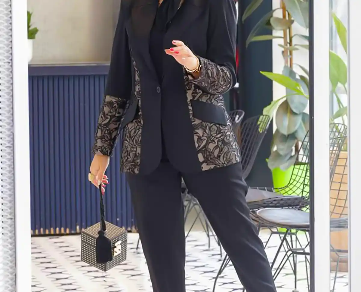 مانتو کتی سوزن دوزی شده شیک