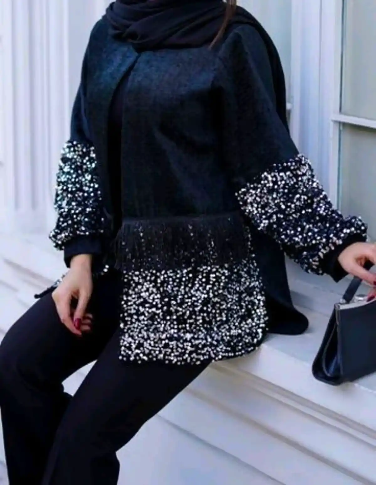 مانتو کتی سوزن دوزی شده شیک