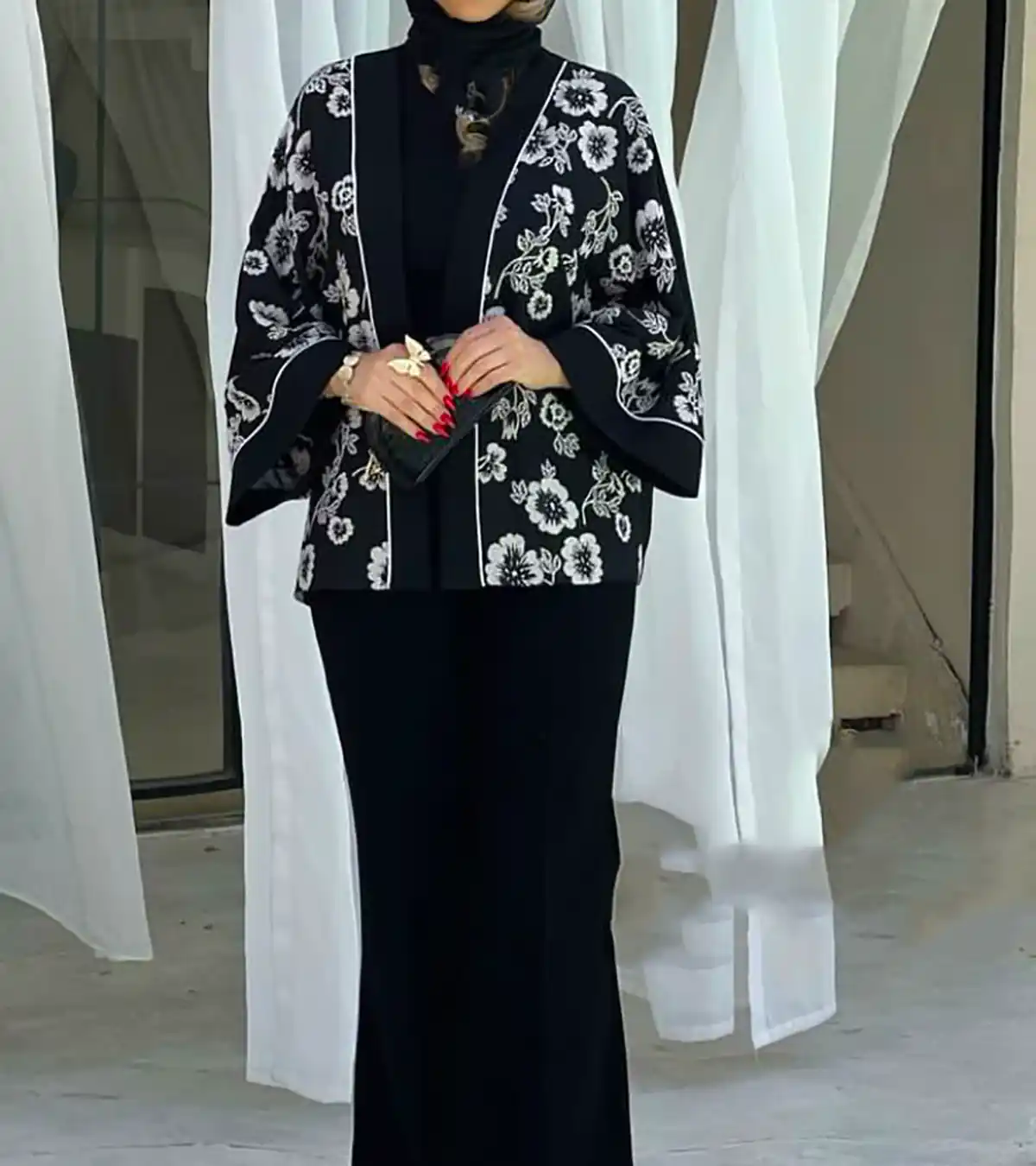 مانتو کتی سوزن دوزی شده شیک