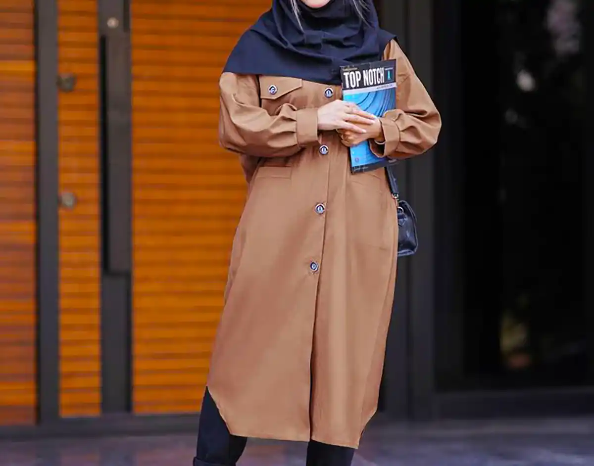 مانتو پوشیده رسمی شیک