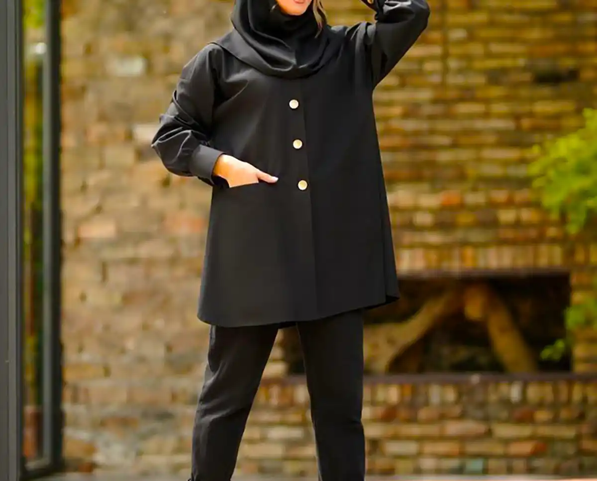 مانتو پوشیده رسمی شیک