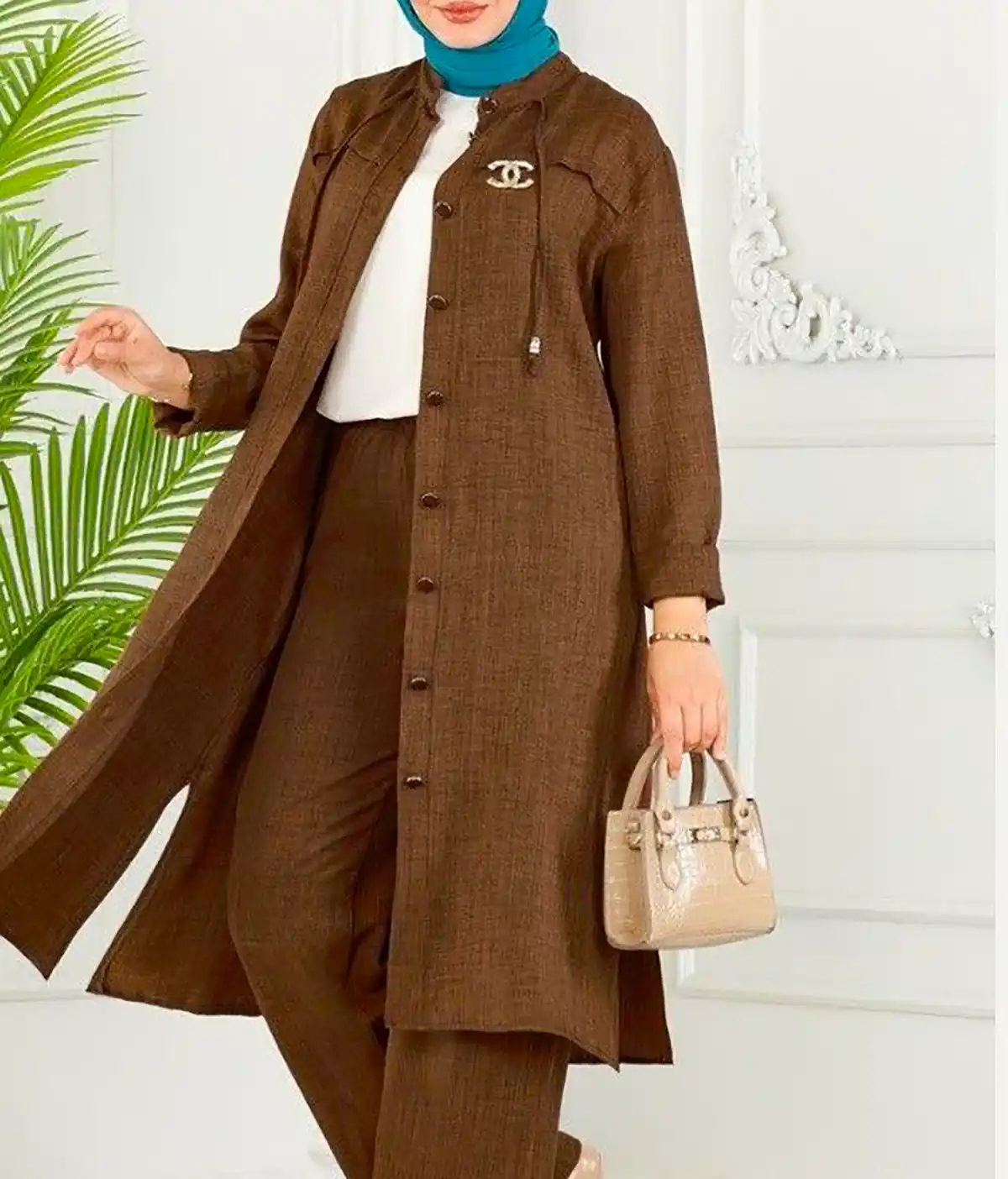 مانتو ساده بلند زنانه