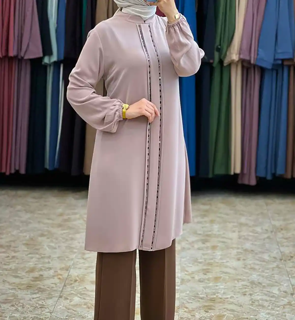 مانتو ساده بلند زنانه