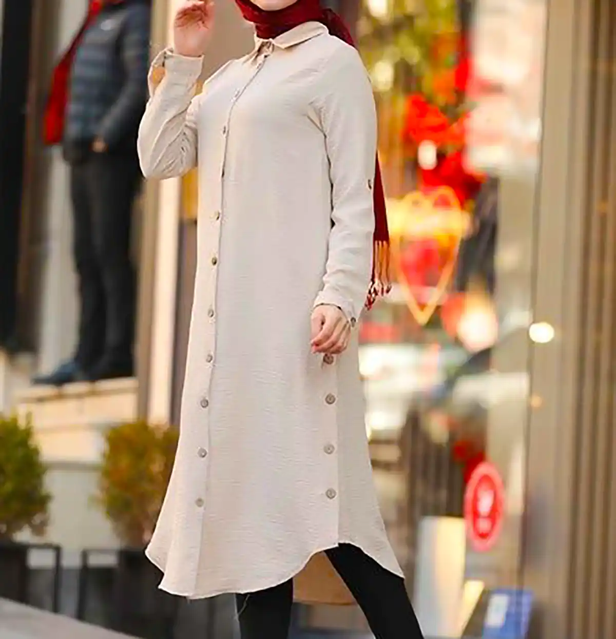 مانتو ساده بلند زنانه