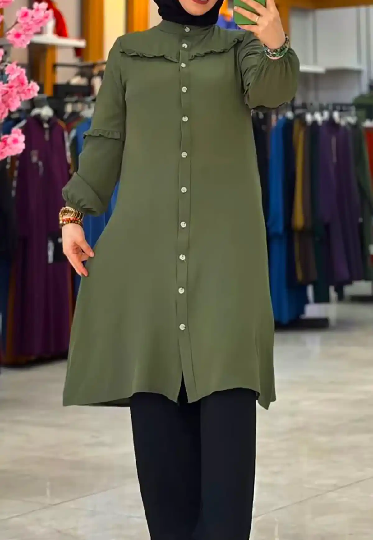 مانتو ساده بلند زنانه