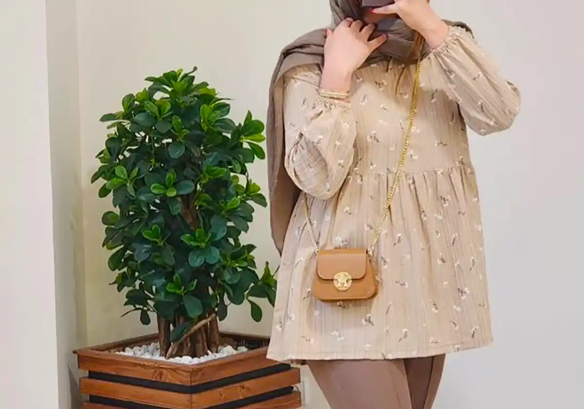 مانتو شومیزی راحت و ساده