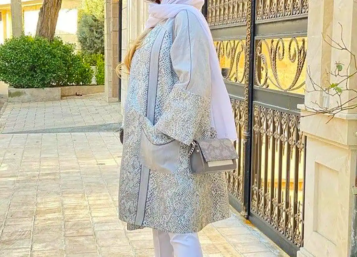 مانتو طرح دار بوتیکی زیبا