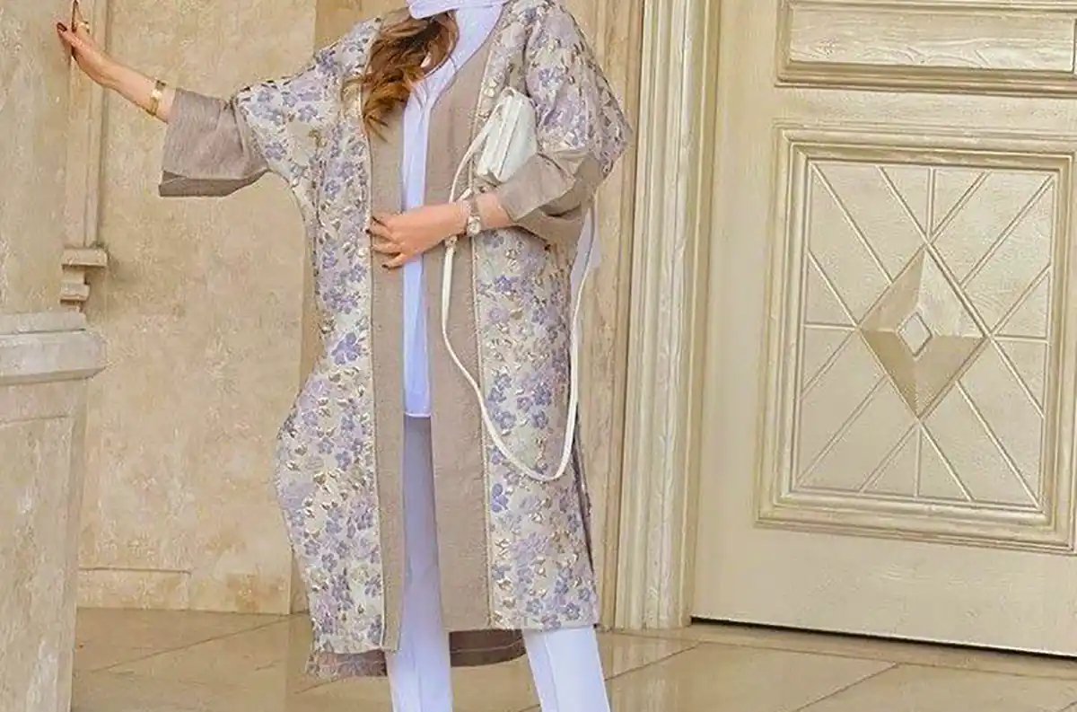 مانتو طرح دار بوتیکی زیبا