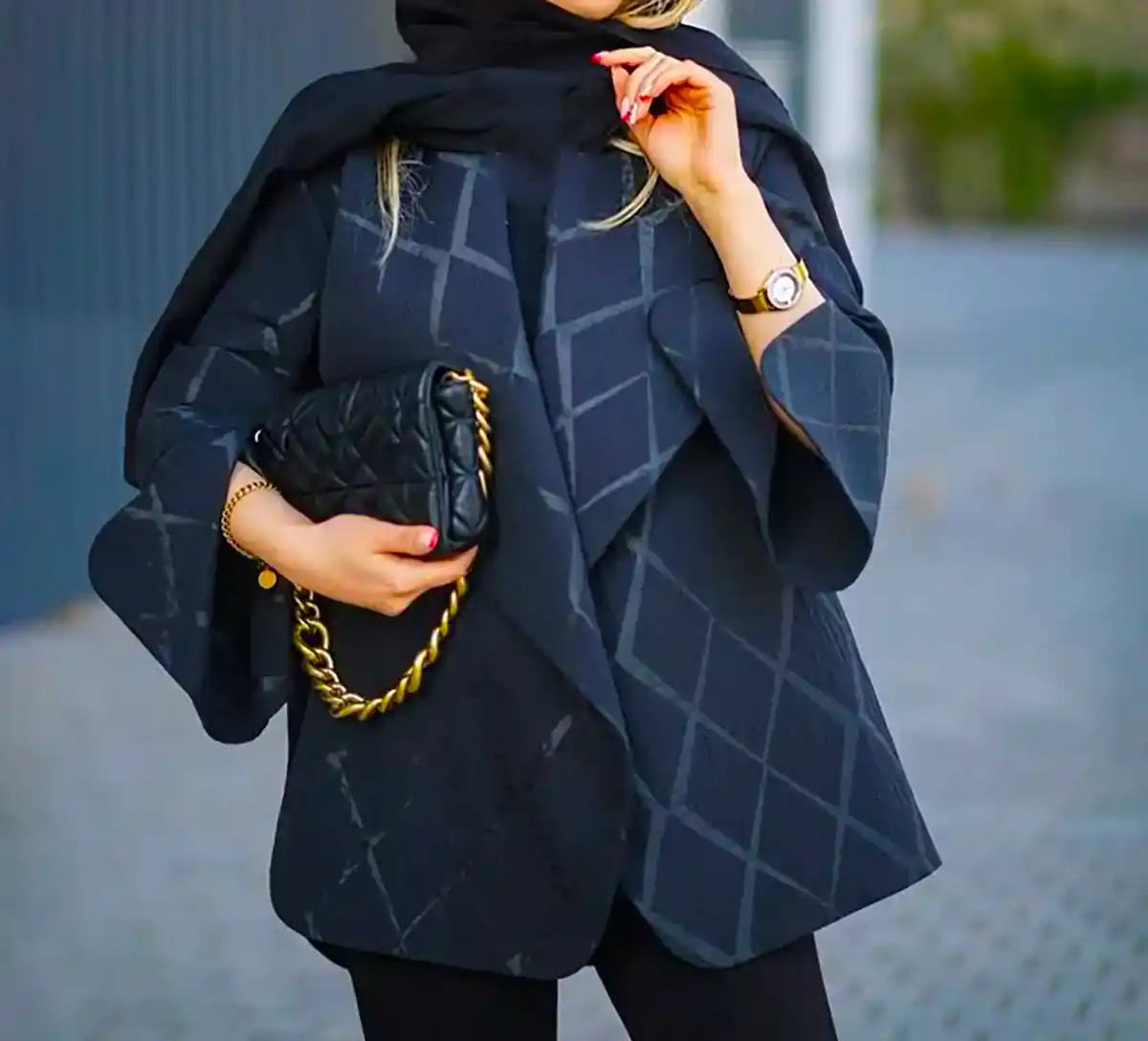 مانتو طرح دار مزونی زیبا