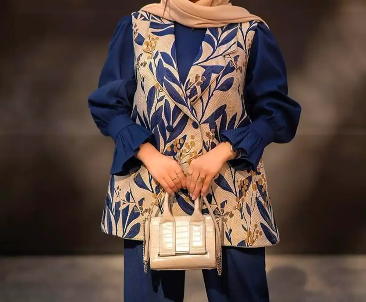 مانتو طرح دار مزونی زیبا
