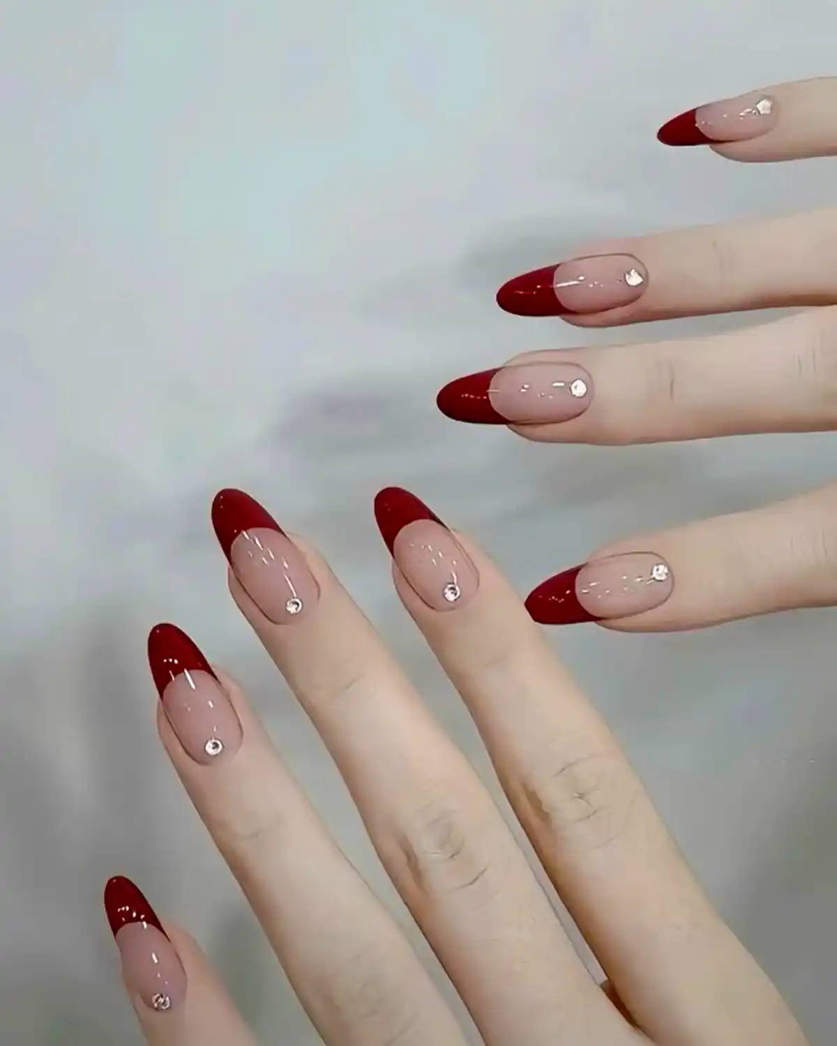 مدل ناخن فرنچ قرمز