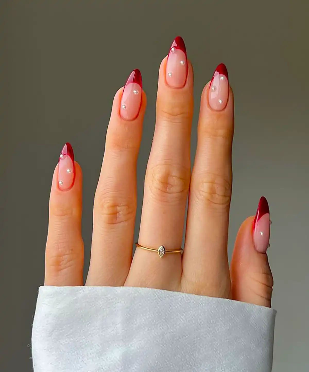 مدل ناخن فرنچ قرمز