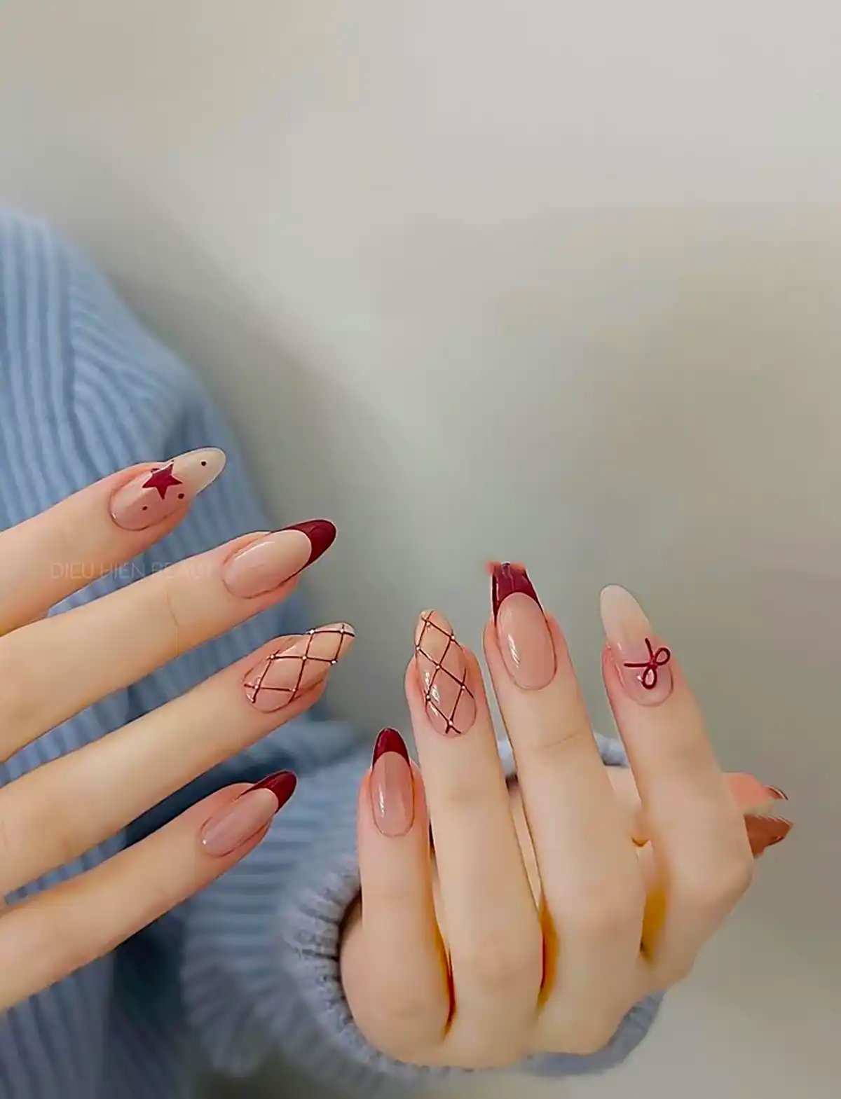 مدل ناخن فرنچ قرمز