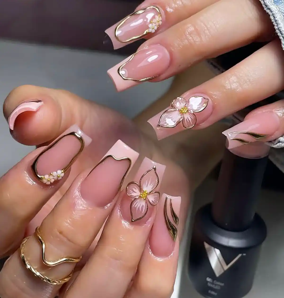 مدل ناخن مربعی بلند