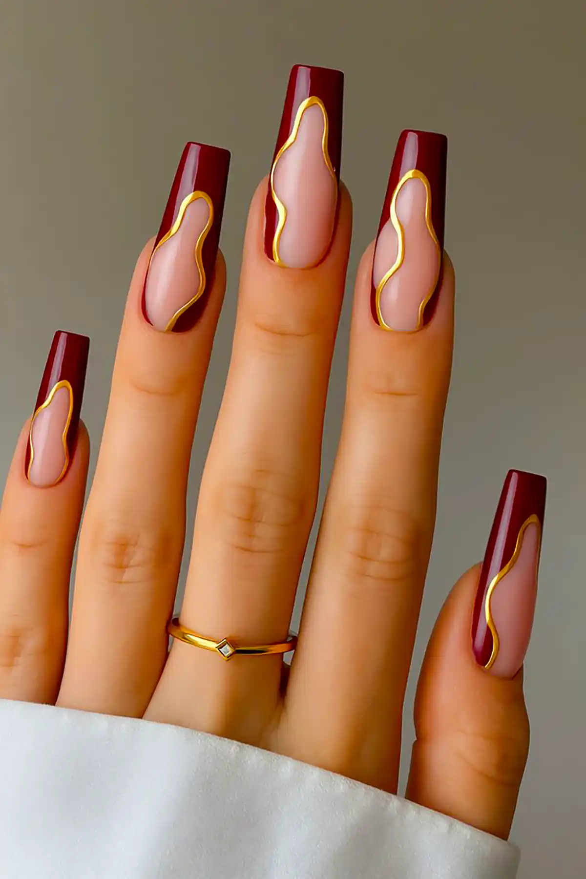 مدل ناخن مربعی بلند